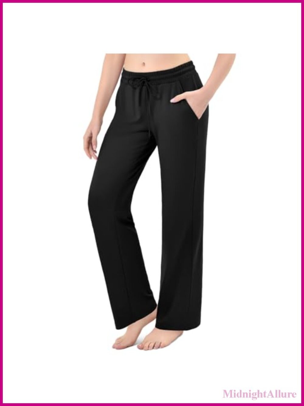 Wide Leg Sweatpants with Pockets High Rise Straight Joggers